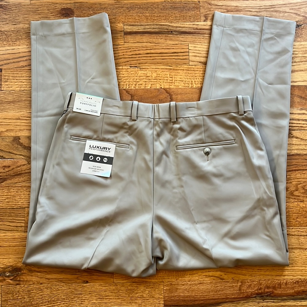 NWT - Perry Ellis Portfolio Modern-Fit Performance Stretch Dress Pants